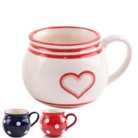 Hrnček keramický 0,75l KRAJÁČ biely