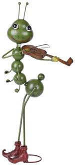 Dekorácia  Mravec s husľami plech