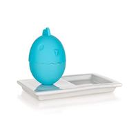 Silikónová nádobka na vajíčka s tanierikom 2v1 13,8x8,8cm COLOR PLUS BLUE